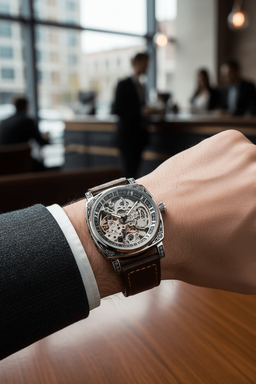 The Longlux Skeleton Automatic - Dial & Detail Co.