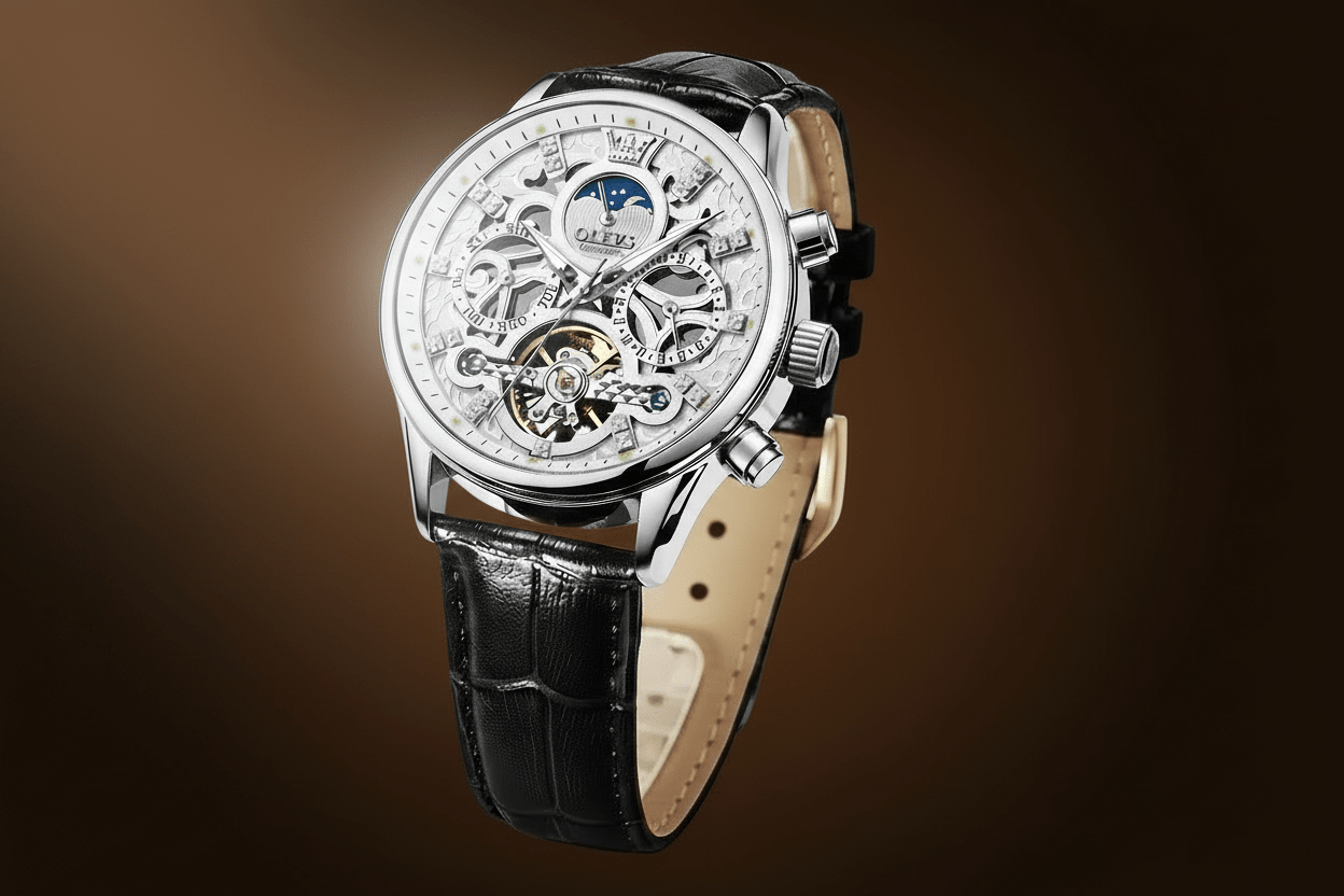 OLEVS Skeletonized Automatic - Dial & Detail Co.