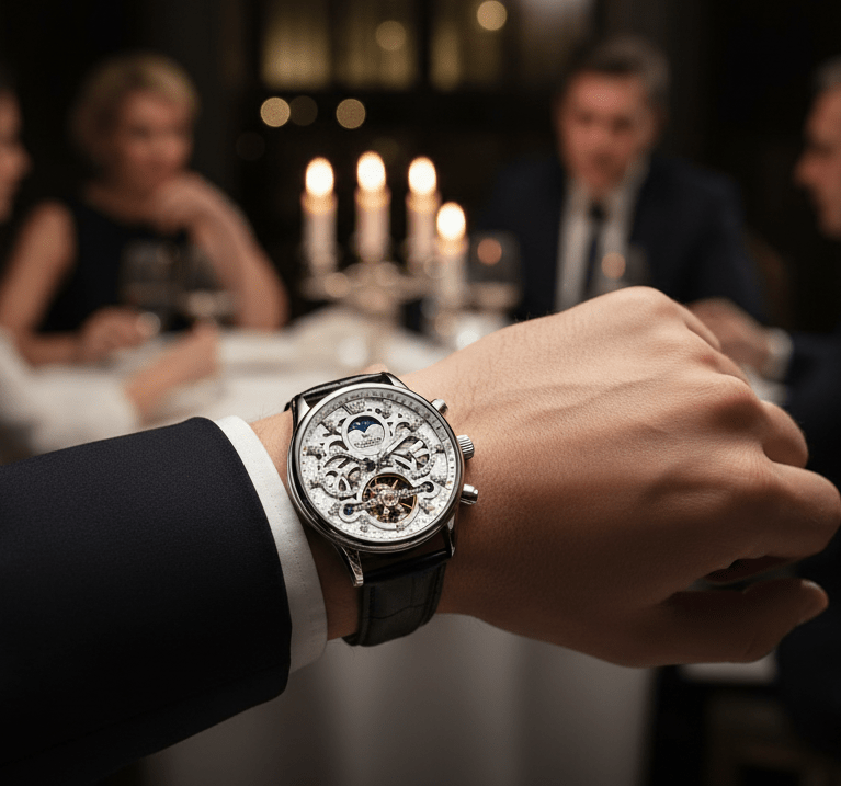 OLEVS Skeletonized Automatic - Dial & Detail Co.