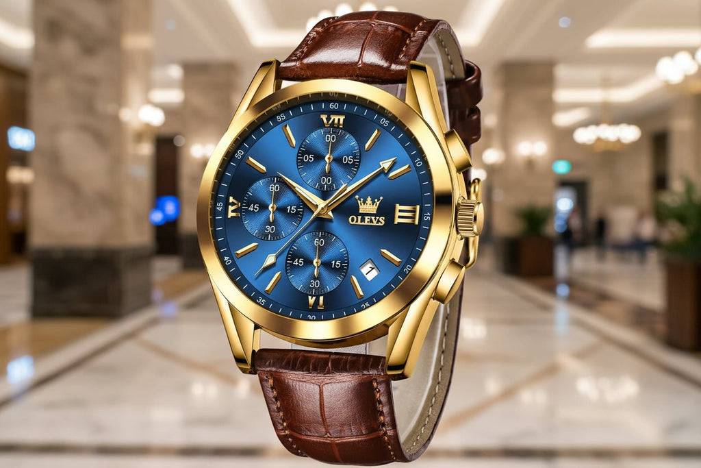 OLEVS Gentlemen's Chronograph - Dial & Detail Co.