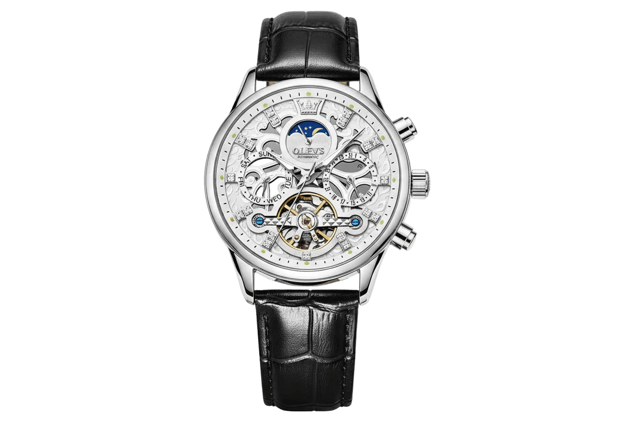 OLEVS Skeletonized Automatic | Luxury Watch | Dial & Detail Co.