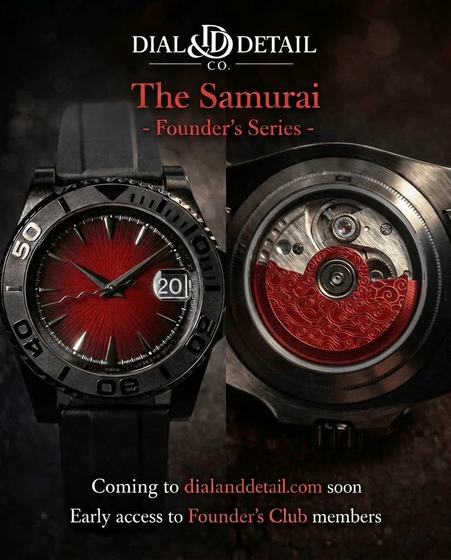 The Samurai | Founder’s Series | Luxury Watch | Dial & Detail Co.