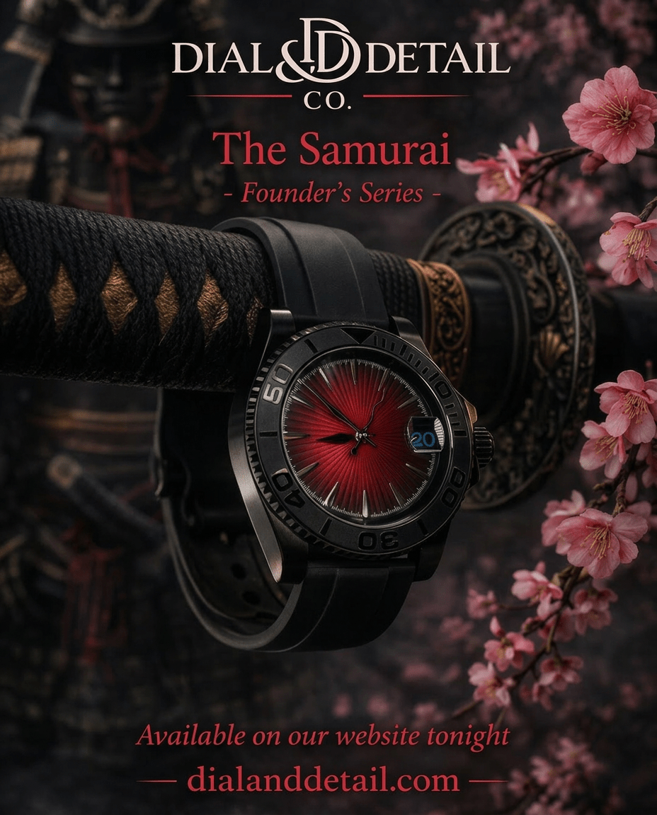 The Samurai | Founder’s Series | Luxury Watch | Dial & Detail Co.