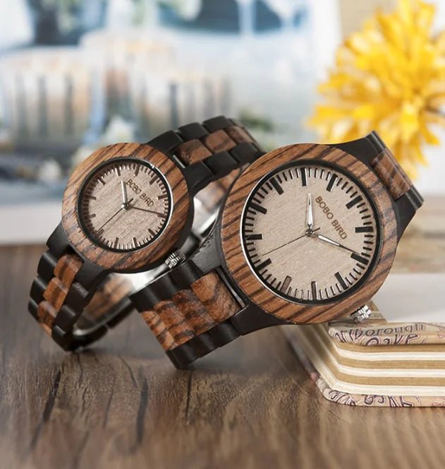 Bobo Bird Wooden Couple Watches - Dial & Detail Co.